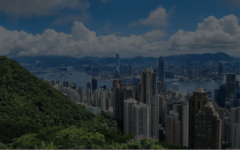 Hong Kong harbour and skyline